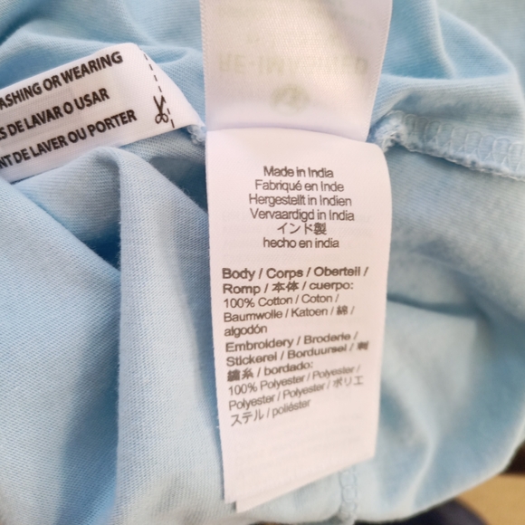 🤍 J. Crew light blue eyelet and ruffle detail long sleeve top - Picture 8 of 10